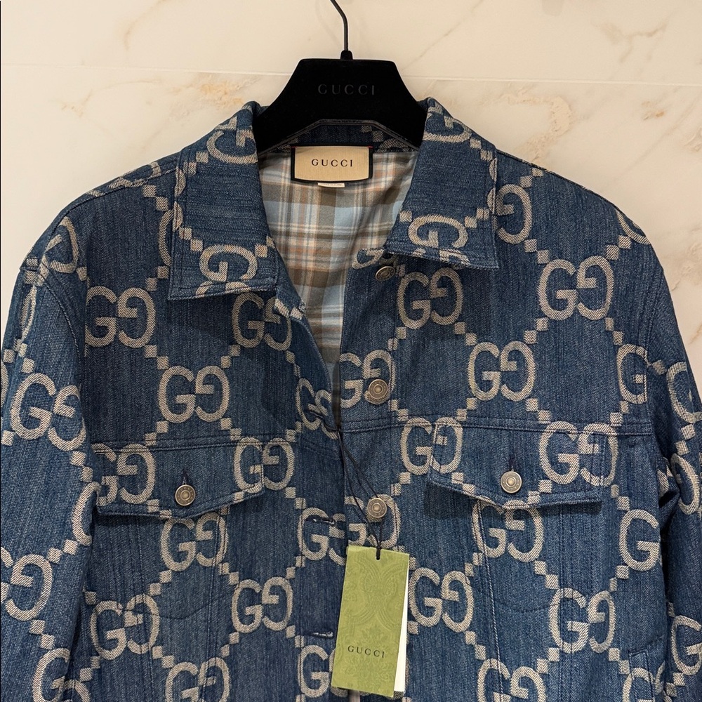 Gucci GG Jumbo Denim Women's Jacket - Picture 2 of 9